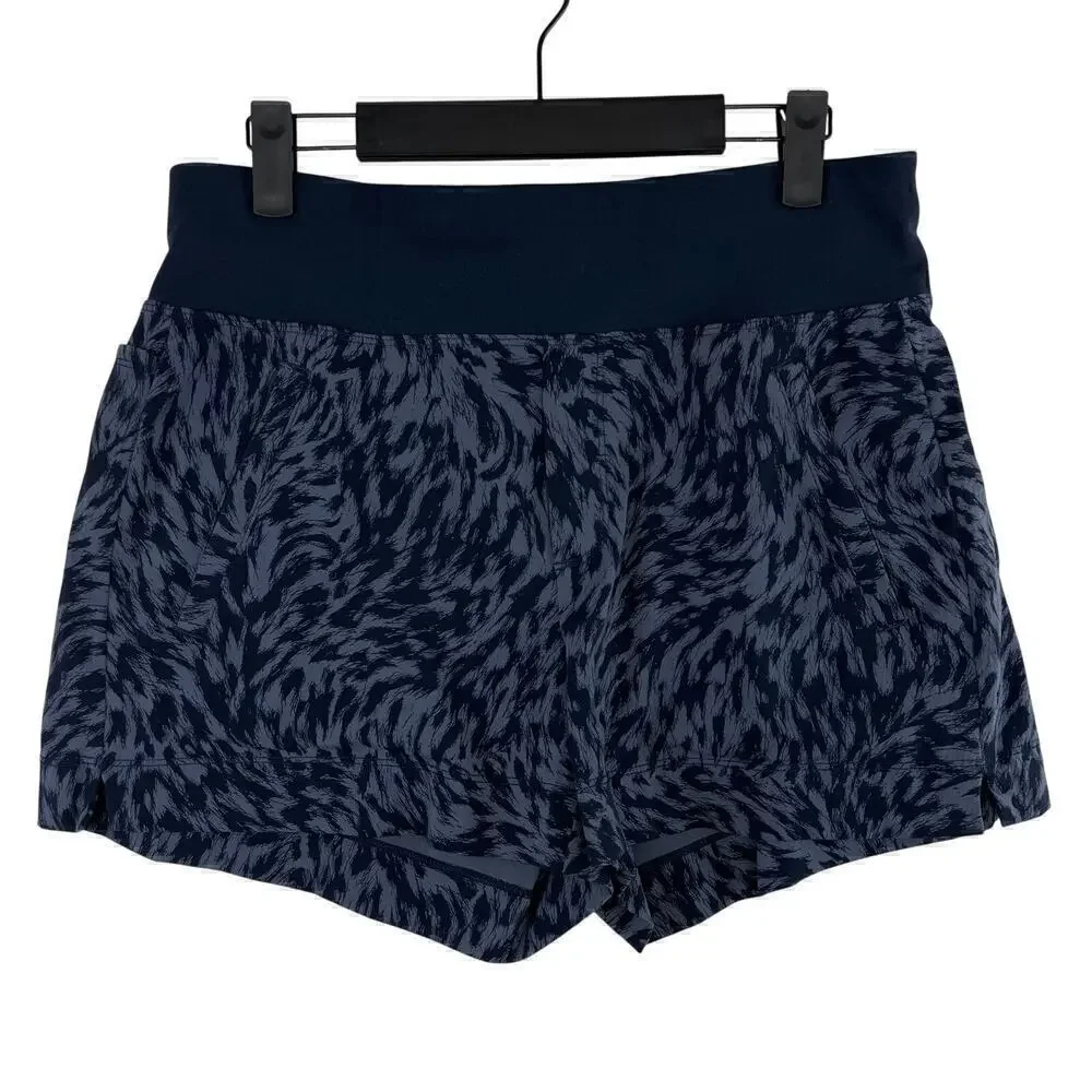Athleta Ripstop High Rise Printed Trekkie North Shorts Size 8 Abrasion Resistant